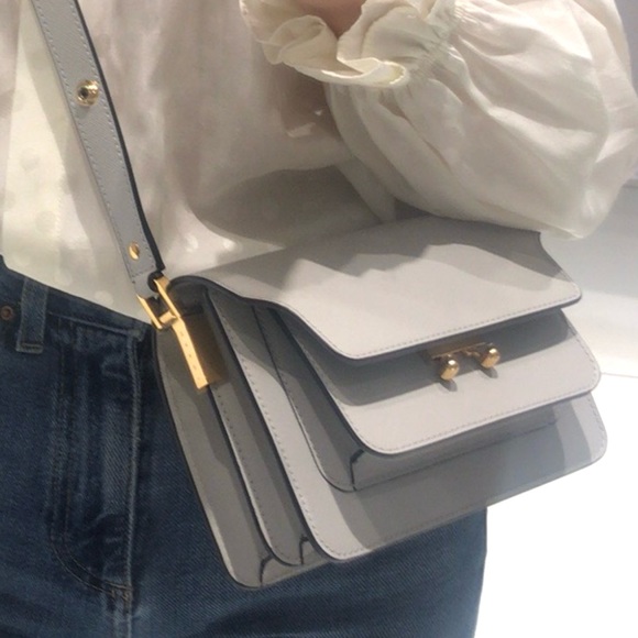 Marni Trunk Mini Crossbody Bag - Light Grey - Picture 5 of 7